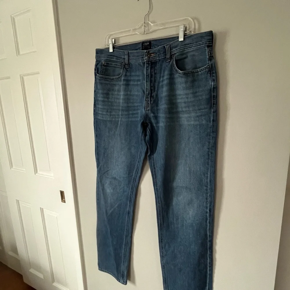 J Crew The Sutton Men's Jeans 34X31 Denim Pants Medium Wash 100% Cotton Blue